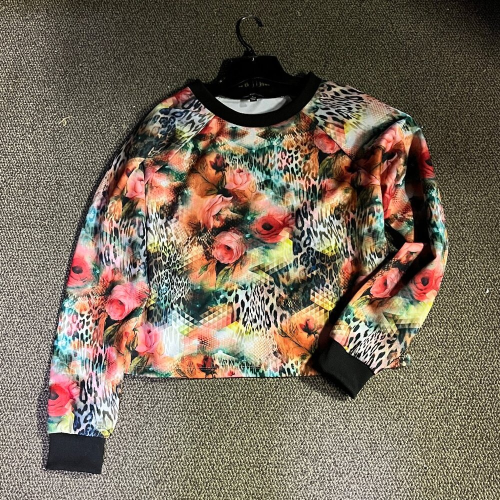 Shinestar Floral Long Sleeved Top